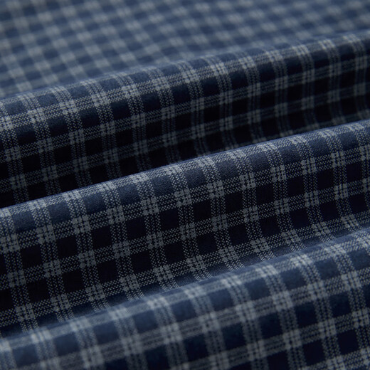 Westlink Retro Blue Plaid Shirt Women's Autumn New Waist Ruffle Design Shirt Jacket Blue M (160)