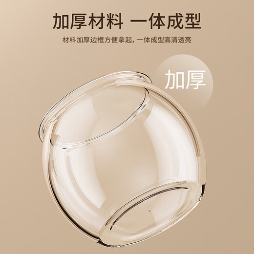 Round household transparent small fish tank desktop 4K ultra-clear desktop fish tank decoration and ornamental one-piece desktop ecological aquarium turtle tank goldfish tank round fish tank small size 12.5*13.5*13.5cm