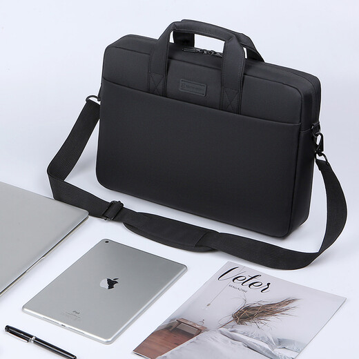 British laptop bag shoulder handbag 17.3-inch business large-capacity water-repellent office bag