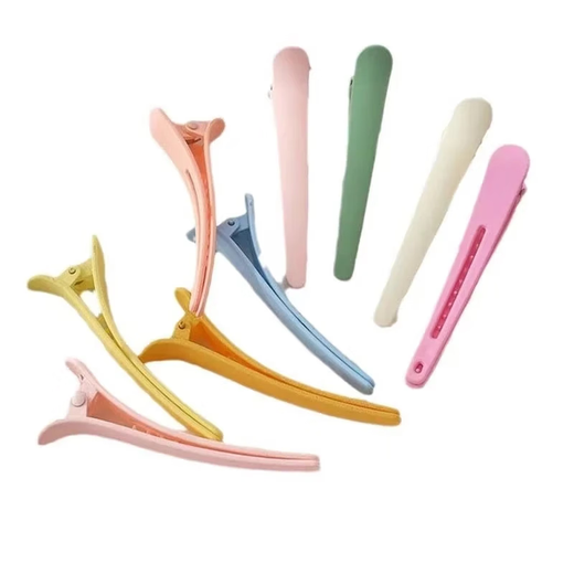Seamless hair clip for girls, side bangs clip for face wash and makeup, hair clip, duckbill clip, random hair color, mixed color combination, 5 pcs