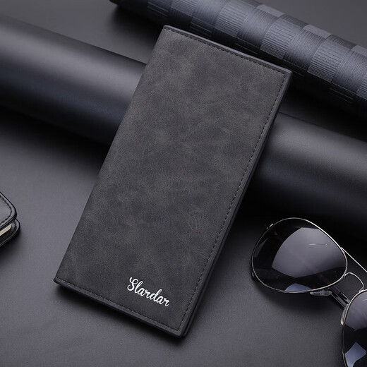 SMVP Menora de billetera para hombres Long ultra delgada jóven