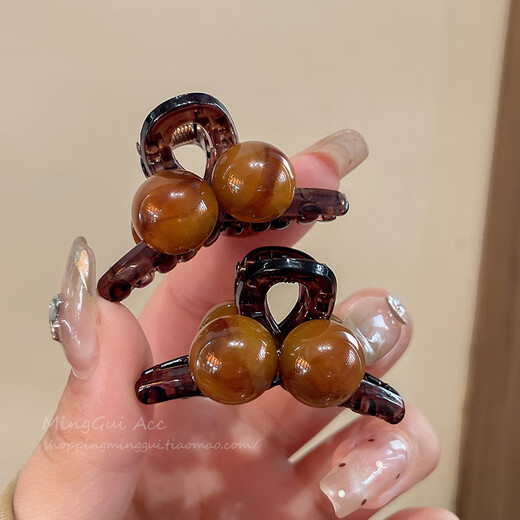 Banzheni grab clip hairpin women's simple large shark clip high-end half-tied hair headdress Maillard style hairpin on the back of the head