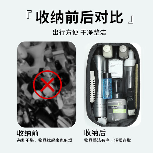 Lohas Travel Toilet Bag Men's High-end Travel Necessary Special Cosmetics Storage Bag Bath Dry and Wet Separation Bath Bag