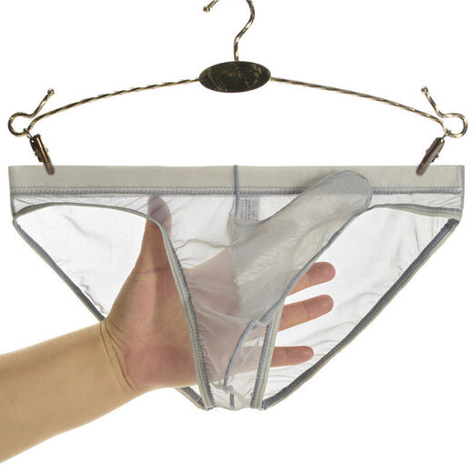 Open thong panties can be inserted into double butts, men's perverted and no-take-off men's special sexy underwear, real hair leakage, hot cr, designated 3 pieces M