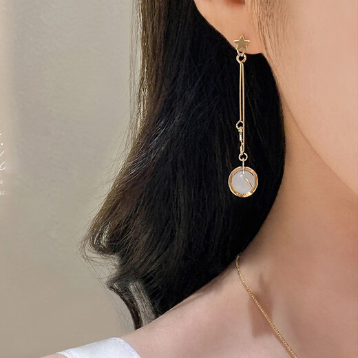 SENDME birthday gift for my wife S925 silver needle earrings, earrings, women's week earrings, fashion gift box, 9 pairs of earrings set, gift box