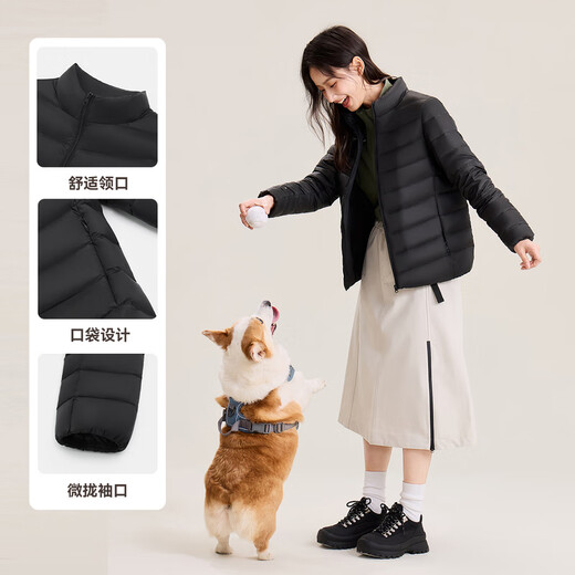 Snow Flying 2025 New Style Classic Fashion Versatile Lightweight Women's Stand Collar Autumn Down Zipper Pocket Warm and Fashionable