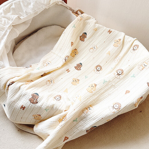 Dini Doudou baby pure cotton gauze bath towel super soft absorbent waterproof saliva towel bib newborn supplies blanket bag single cover towel gray baby elephant 4 layers organic cotton gauze bath towel 90*90cm