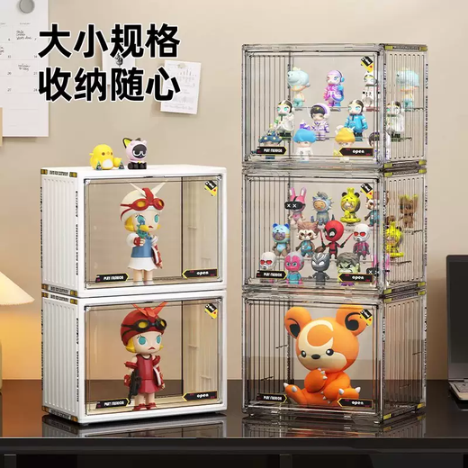 Yusenyi is suitable for cabinet display rack, transparent acrylic, special figure, dust-proof storage, popmart bubble box, and finishing. Extra large transparent color four-layer ladder. Extra large transparent color four-layer ladder.