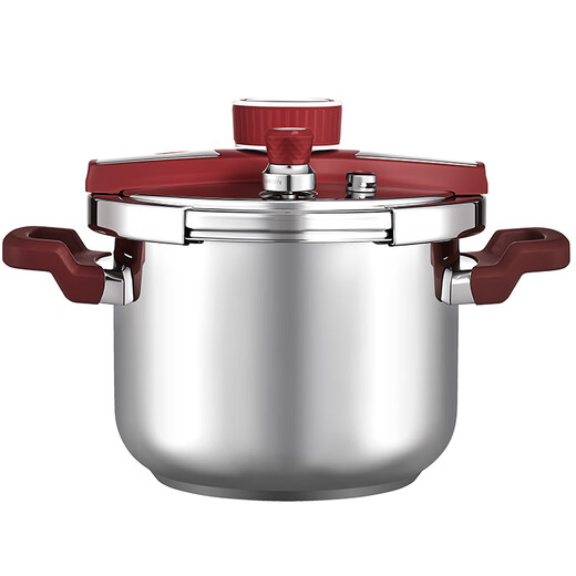 Tianxi explosion-proof pressure cooker 6 liters household 304 stainless steel pressure cooker one-click opening and closing induction cooker universal / suitable for 3-5 people