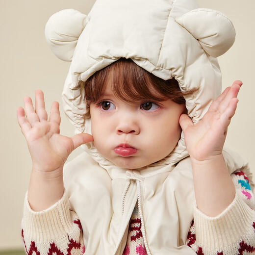 Minibala three-proof down vest for boys and girls, baby warm baby vest 2025 winter