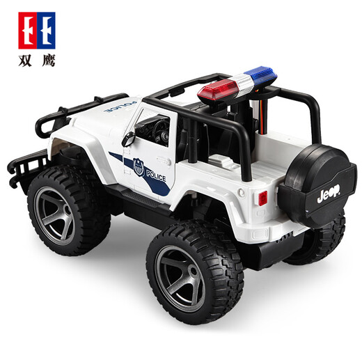 Double Eagle Electric Remote Control Car Toy Car Boy Toy Remote Control Car Children's Police Car Model Jeep Authorized Police Car-E550-001