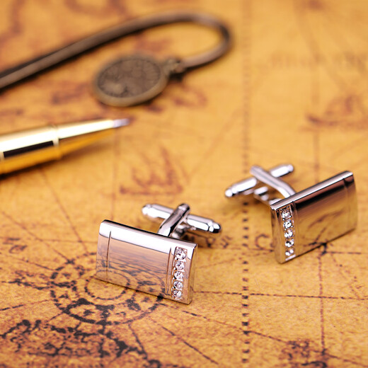 Gemelos para camisa KFLK, clavos para botones franceses, clavos para puños, botones metálicos para camisa de hombre, regalo de cumpleaños empresarial, plateado L714