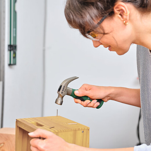 BOSCH fitter's hammer flat head hammer duckbill hammer electrician's hammer carpentry hammer claw hammer masonry hammer stone breaking hammer flat chisel short claw hammer 225g