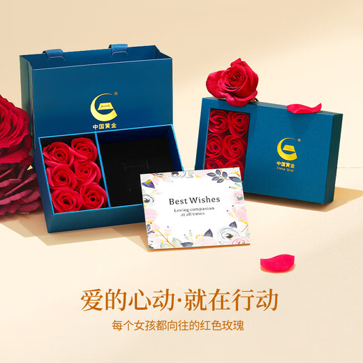 CHINA GOLD Gold Necklace Women's 18K Love Pendant Birthday Gift for Girlfriend and Wife Wedding Anniversary 2025 New 18K Hollow Love Pendant Free Silver Chain