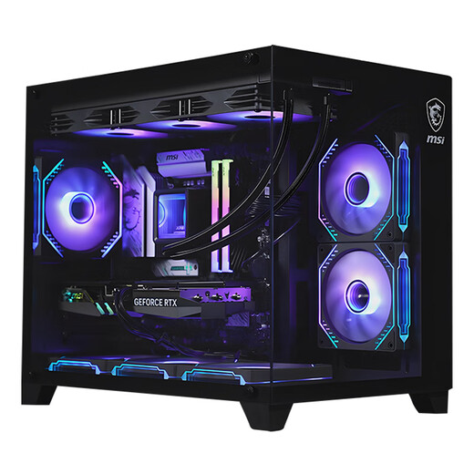 MSI AMD Ryzen 9800X3D/9070XT/5070Ti/5080 desktop assembly computer thousand frames e-sports game design modeling rendering host DIY complete machine configuration six 9800X3D+RTX5070Ti