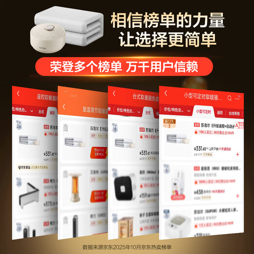 Supor upgraded remote control + automatic power off water heating blanket electric blanket water circulation double electric mattress dehumidification and mite removal safety timer constant temperature heater 1.5*1.8 meters PC15A