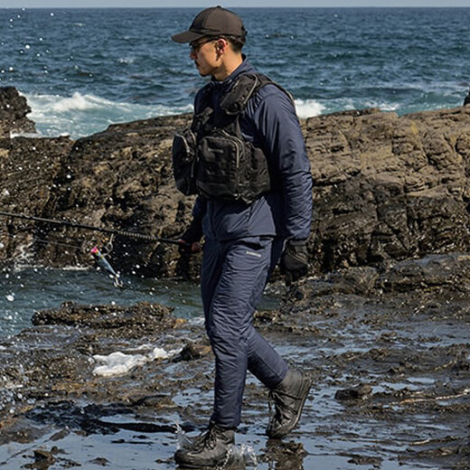 SHIMANO 25 models WJ-055Y fishing jacket/WP-066Y fishing pants thermal pants black-L size (fishing pants made in Vietnam)