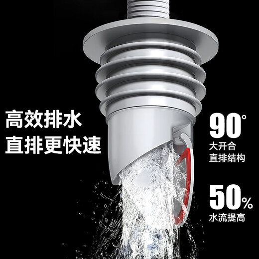 Dezhong sewer anti-return odor artifact sewer pipe sealing plug anti-overflow silicone sealing cover P50 gray