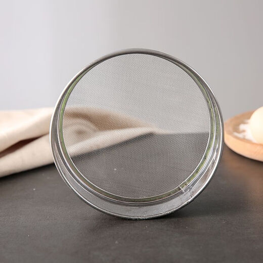 Zisha stainless steel sieve flour filter ultra-fine sieve handheld sieve commercial baking flour leak sieve sieve powder artifact 60 mesh raw material - overall stainless steel 15 cm