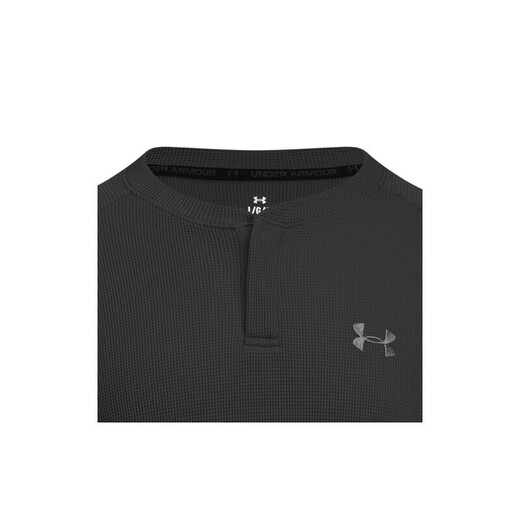 UNDERARMOUR EF Men's Henry Collar Sports Casual Long Sleeve T-Shirt 6010174 Black 001 2XL