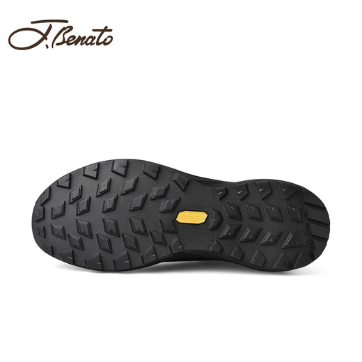 J.Benato men's shoes 25 autumn and winter new men's sports shoes men's comfortable mesh shoes lightweight soft sole fashion casual shoes black 41