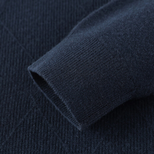 Antonio 100% sheep wool & jacquard ribbed half turtleneck men's thick warm casual pullover cardigan base sweater