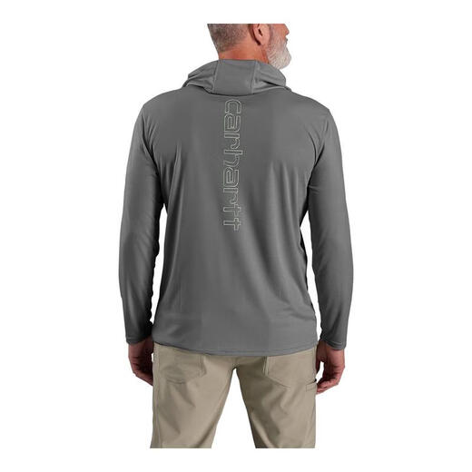 Carhartt Carhartt 2025 new men's sweatshirt anti-sweat quick-drying long-sleeved sun protection work T-shirt casual fashion pullover men's top STEEL One Size | REGULAR