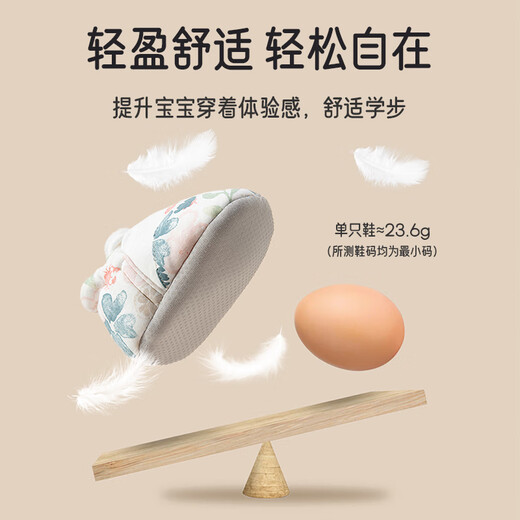 Aiboshi baby foot covers autumn and winter plus velvet toddler shoes newborn foot socks soft-soled shoes can go out blue M size T252