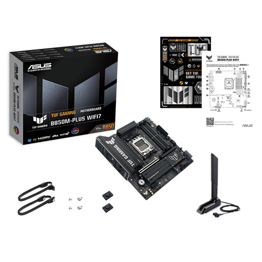华硕（ASUS）TUF GAMING B850M-PLUS WIFI7 重炮手主板 CPU 7800X3D/9800X3D/9600X(AMD B850/socket AM5) 