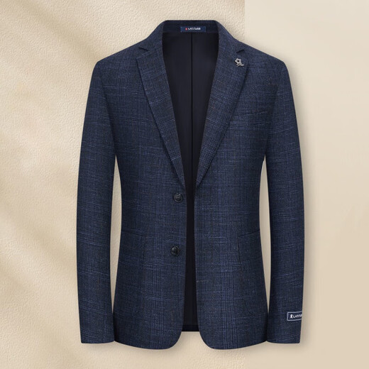 MONTAGUT 78% wool & brushed warm suit men's spring and autumn thick business casual men's suit middle-aged dad's suit L /50/175/92A 140Jin Jin is equal to 0.5 kg within
