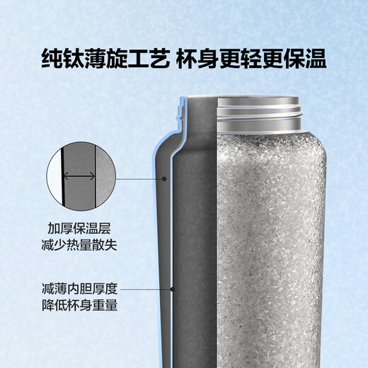 Buydeem Titanium Tea Thermos Cup Tea Water Separation High-value Antibacterial Preservation Lightweight Water Cup Business Office Portable Gift