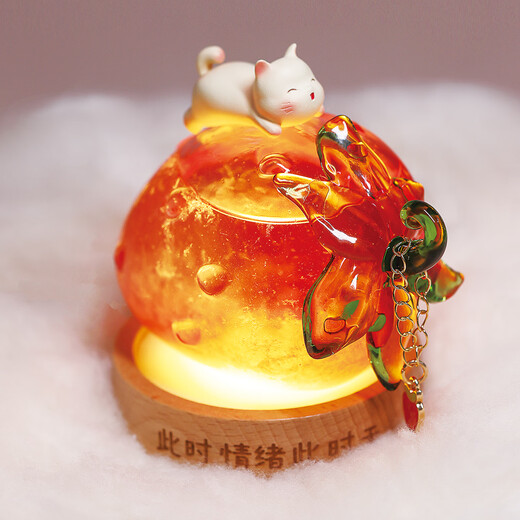 New cultural and creative Forbidden City no worries weather bottle ornaments atmosphere night light office home desktop birthday gift for friends