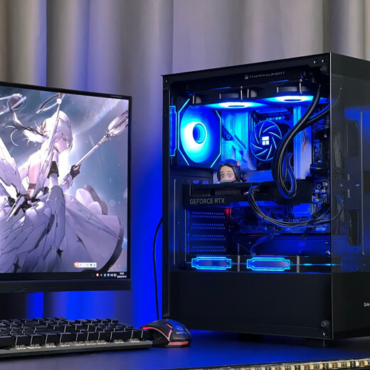 Gigabyte AMD Ryzen R7 9700X host RTX5060/5070/Ti/RTX5080 graphics card assembly computer e-sports game live broadcast desktop rendering host DIY assembly machine configuration four R7 9700X丨5060Ti 16G