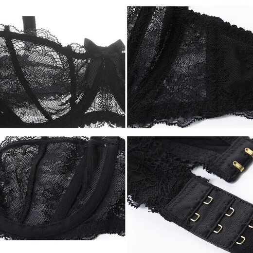 Victoria's Secret Victoria's Secret VS Leah's Secret Sexy Lace Bra Set Breathable Push-Up Shaping Pink With Briefs L 36/80B (With Panties)