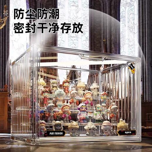 Yusenyi is suitable for cabinet display rack, transparent acrylic, special figure, dust-proof storage, popmart bubble box, and finishing. Extra large transparent color four-layer ladder. Extra large transparent color four-layer ladder.