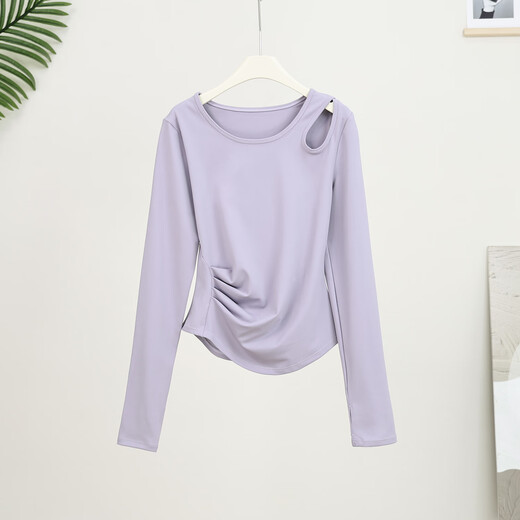 Women's long-sleeved loose breathable sports sun protection clothing summer new casual top outdoor yoga Pilates quick-drying blue 2XL