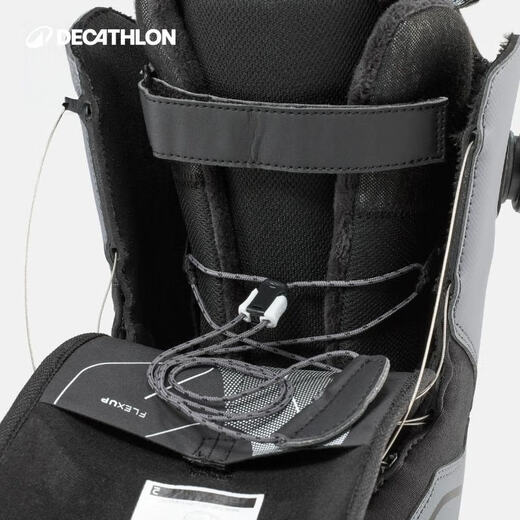 迪卡侬男式雪道/自由式滑雪鞋All Road900-Grey男款黑灰色36-5415356