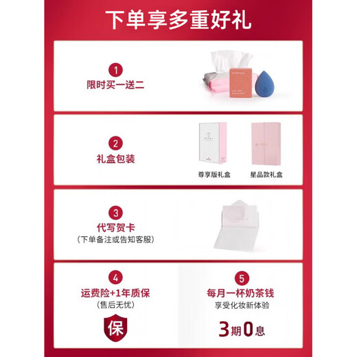 EASEHOLD LED makeup mirror, foldable makeup mirror with light, gift for girlfriend and wife, small three-fold shell mirror, minimalist white, 2000 mAh battery