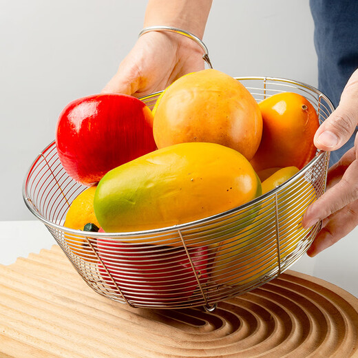 Meal General Vegetable Wash Basket Drain Basket Household Large Capacity Stainless Steel Sink Dish Basin Kitchen Fruit Basket Sink Drainage Net