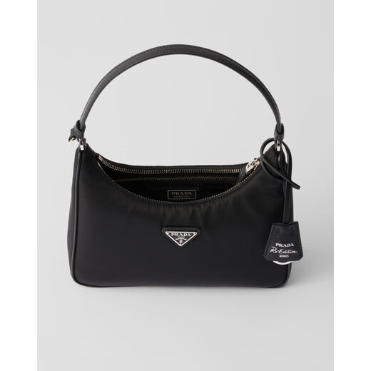 PRADA Women's Black Recycled Polyamide Mini Zipper Handbag 1N204M_R064_F0002 1N204M_R064_F0002