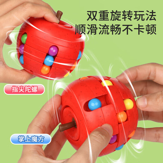 Light version of the ever-changing Rubik's Cube cartoon pattern balance training intelligence development children's early education educational toys birthday gift early education puzzle Fruit Burger Rubik's Cube (random one)