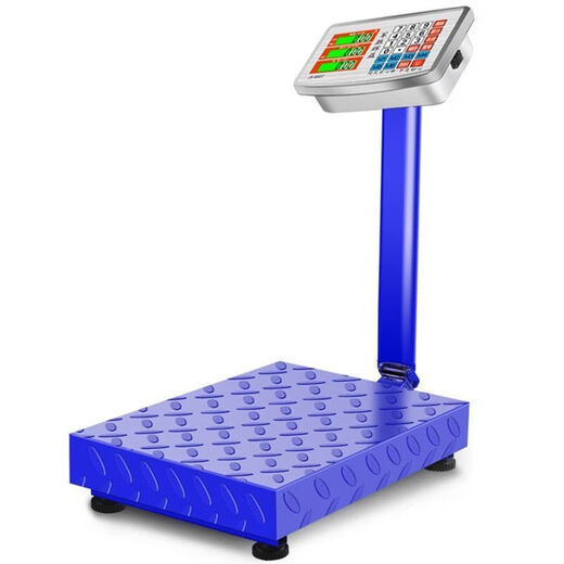 Large electronic scale commercial platform scale high-precision floor-standing vegetable selling scale pricing industrial counting express scale 180kg digital red letter general key 30*40cm