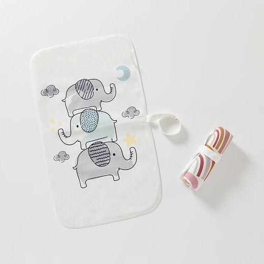 OTHER/Other baby changing pads, newborn baby diaper changing pads, washable, waterproof, compact, portable, special for out-going toddlers, Rainbow 60x35cm