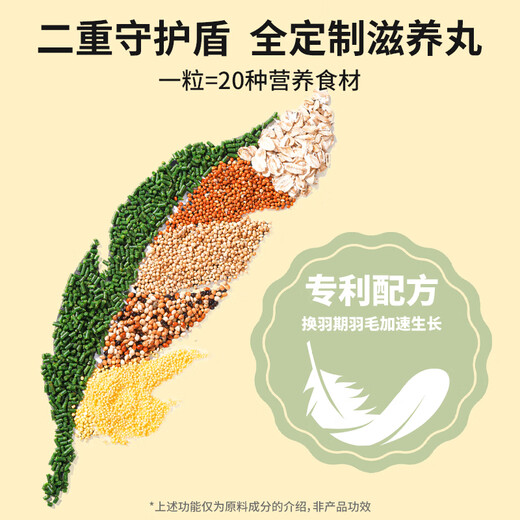 Bick Bear budgie seed grain tiger skin special probiotic feed shelled five-color millet grain 750g