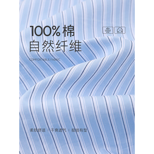 Mohan Yimei striped shirt 2025 summer new style French style age-reducing design loose niche shirt for women blue striped M