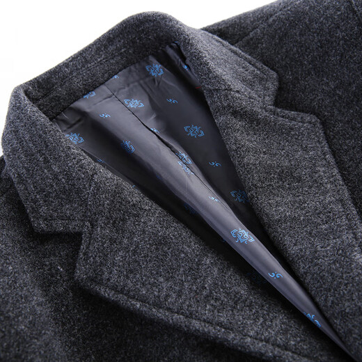 GOLDLION G+ Goldlion Autumn Suit Men's Casual Formal Casual Wool Woolen Coat Middle-aged Suit Jacket Top 2020 Gray. M 170/88A