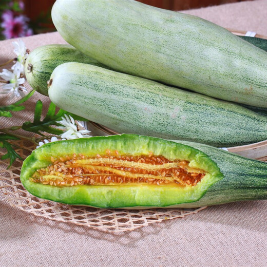 Zhongke Maohua vegetable, melon and fruit seeds, crispy croissant, crispy melon seeds, super sweet croissant honey, crispy muskmelon seeds, gray and white skin, Maohua croissant honey, preferred 300 capsules/bag