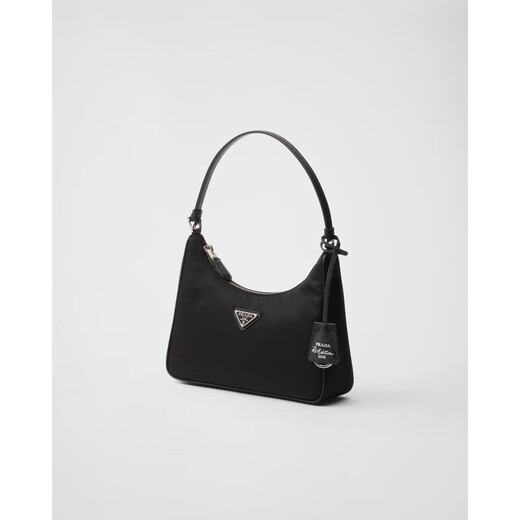 PRADA Women's Black Recycled Polyamide Mini Zipper Handbag 1N204M_R064_F0002 1N204M_R064_F0002