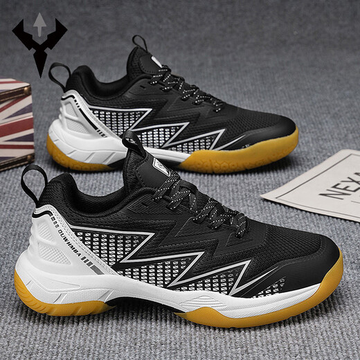 Brand genuine counter badminton shoes for men and women 2025 new lightweight shock-absorbing anti-slip wear-resistant sports shoes ZSZB-09 black 42 Brand genuine counter badminton shoes for men and women 2025 new lightweight shock-absorbing anti-slip wear-resistant sports shoes ZSZB-09 black 42