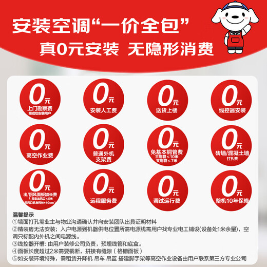 Produced by Tongshuai Haier, Yuanqi central air-conditioning multi-split, small three bedrooms and one living room, one to four 5 HP RFC125TSA1VA22223671 set, one price all-inclusive Beijing delivery